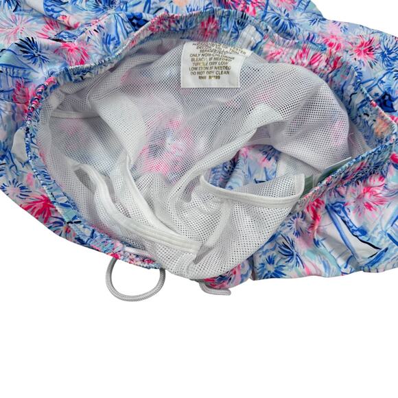 Lilly Pulitzer Capri Swim Trunks Shorts Mens XL Boca Blue Its a Sailabration New - Picture 4 of 9